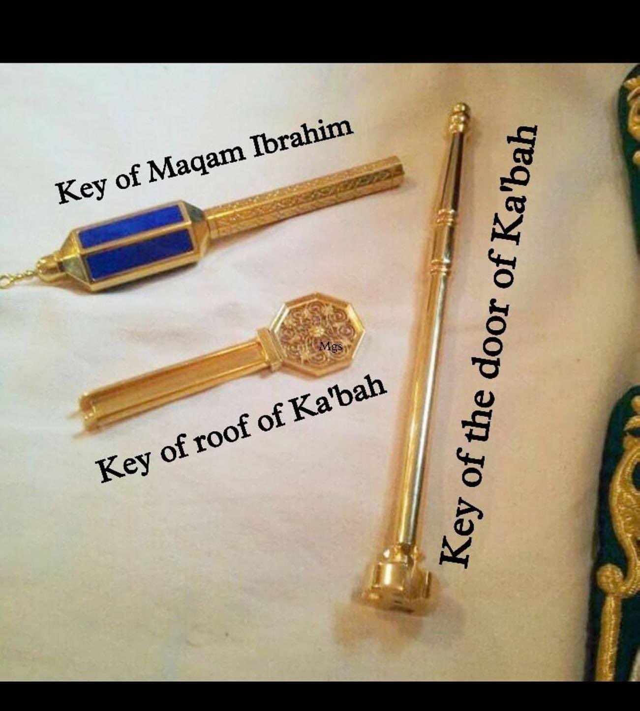 Kunci Ka'bah, kunci maqam Ibrahim, dan Kunci Atap Ka'bah
